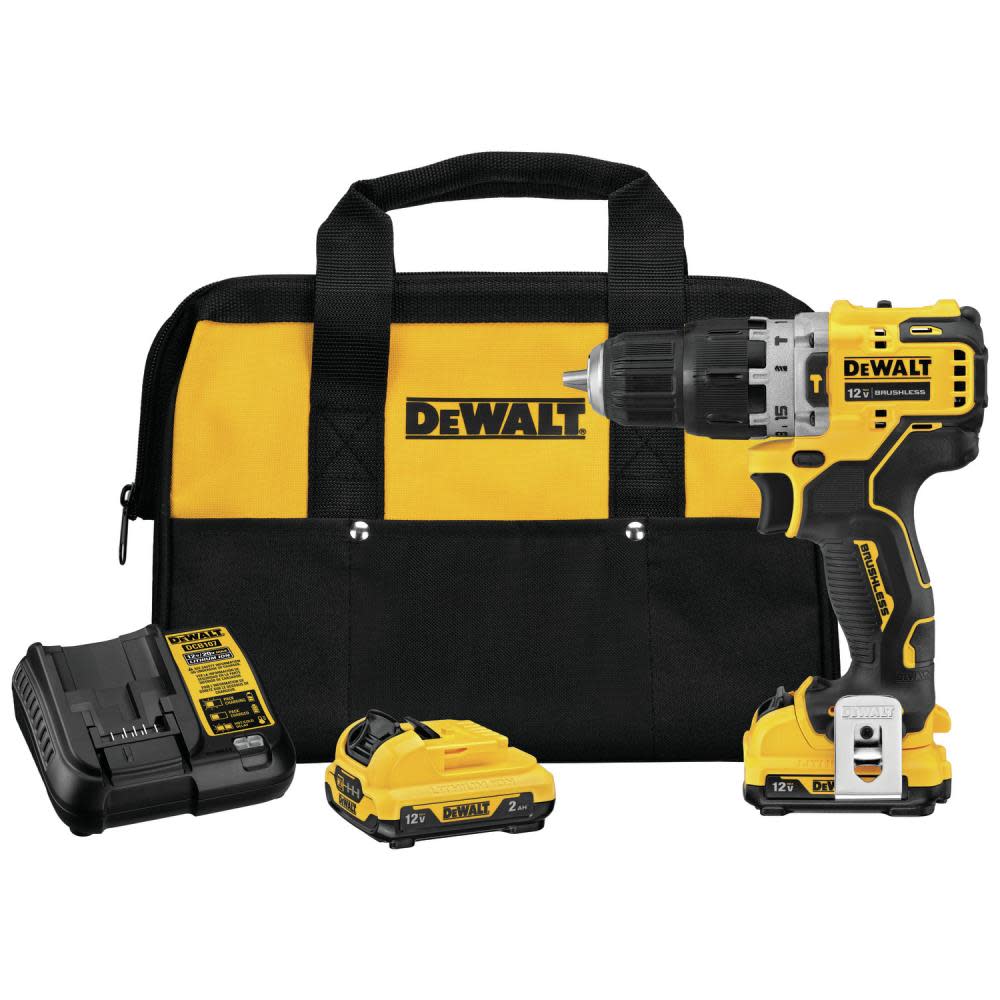 DEWALT XTREME 12V MAX Brushless 3/8 in. Cordless Hammer Drill Kit - Flockneti