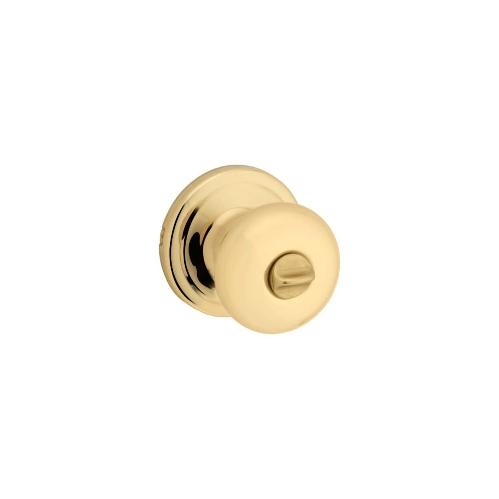 Kwikset Polished Brass Bed/Bath Juno Privacy Door Knob - Flockneti