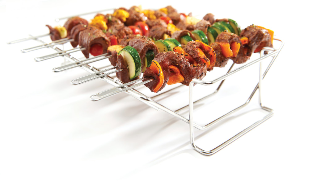 Broil King Stainless Steel Reversible Rib/Skewer Rack - Flockneti