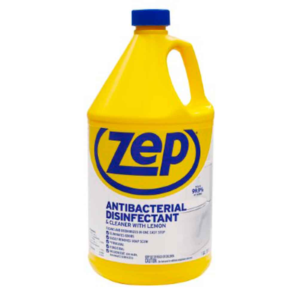 Zep Antibacterial Disinfectant & Cleaner with Lemon – 1 Gallon - Flockneti