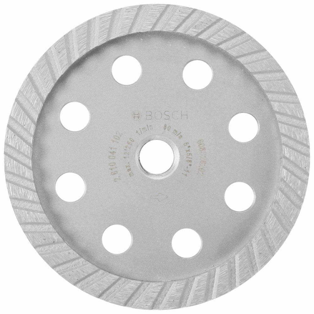 Bosch 5 In. Turbo Diamond Cup Wheel - Flockneti