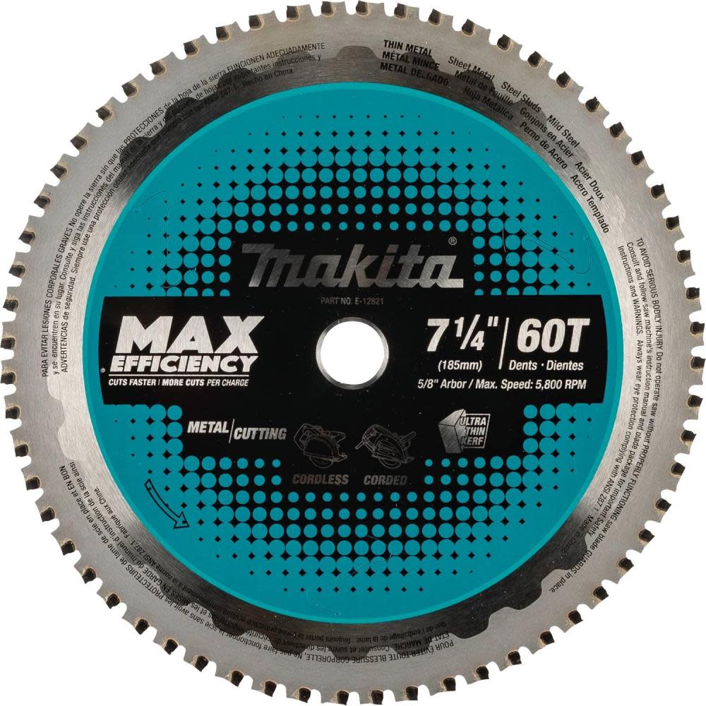 Makita 7 1/4″ 60T Saw Blade Metal/Stainless Steel - Flockneti