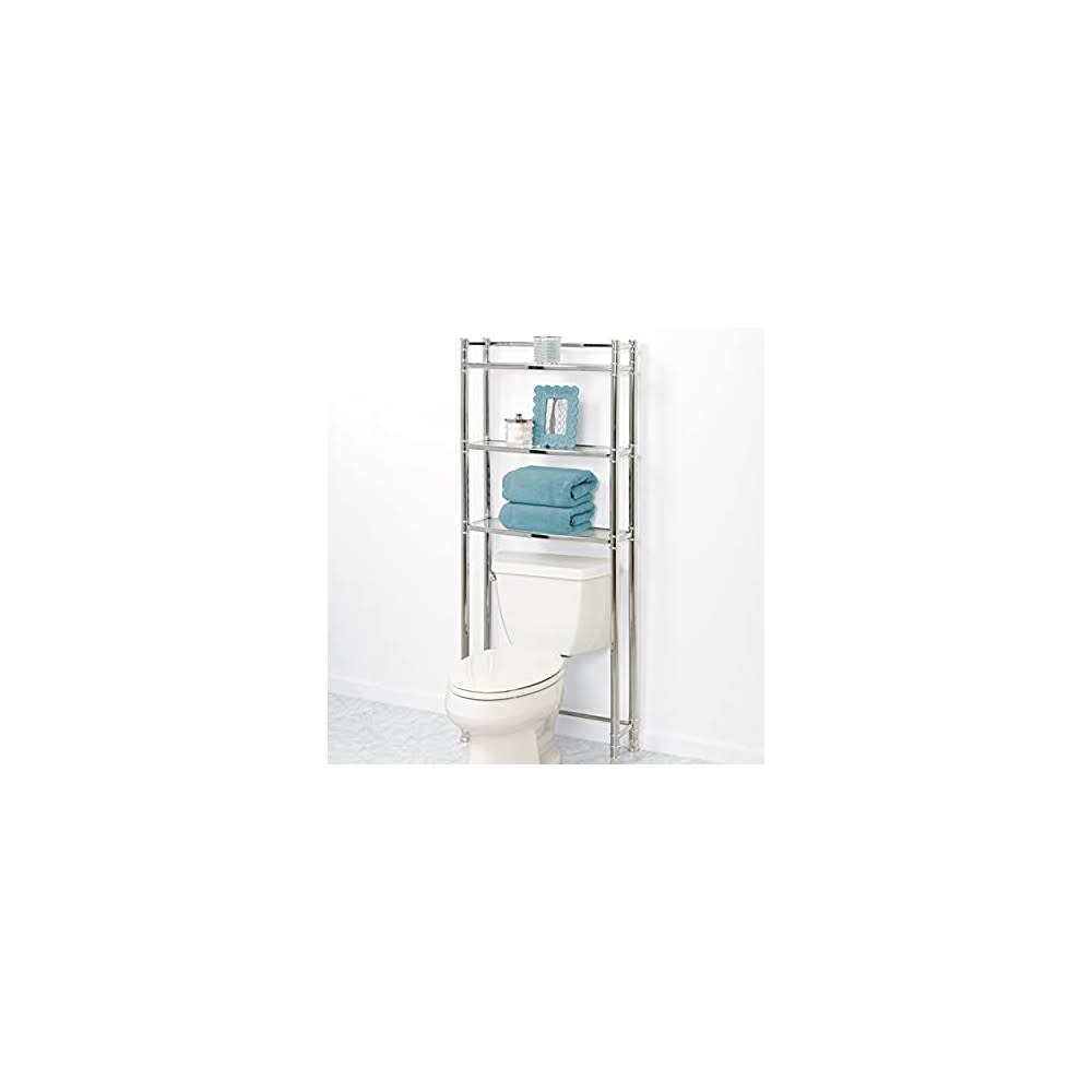 Zenith Over the Toilet Freestanding Spacesaver Chrome Steel - Flockneti