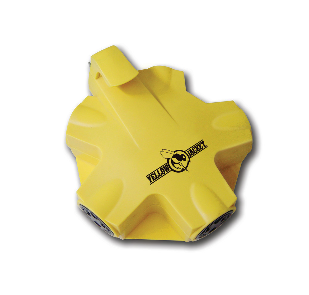 Southwire 5 Outlet Grounded Adapter 15 Amp Yellow - Flockneti