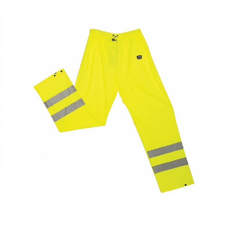 Helly Hansen Men’s Yellow Polyester Hi-Vis 2-XL Narvik Rain Pants - Flockneti