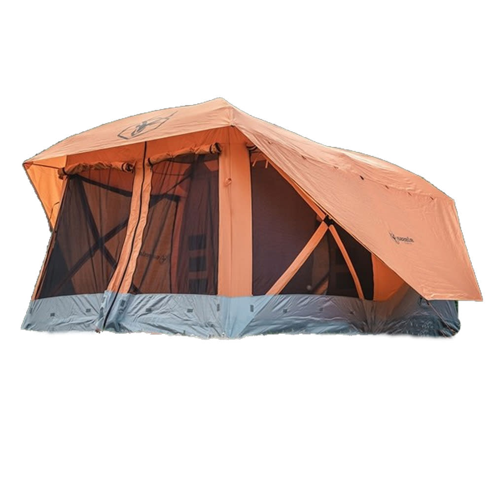 Gazelle T4 Plus 8 Person with Screen Room Camping Tent Sunset Orange - Flockneti