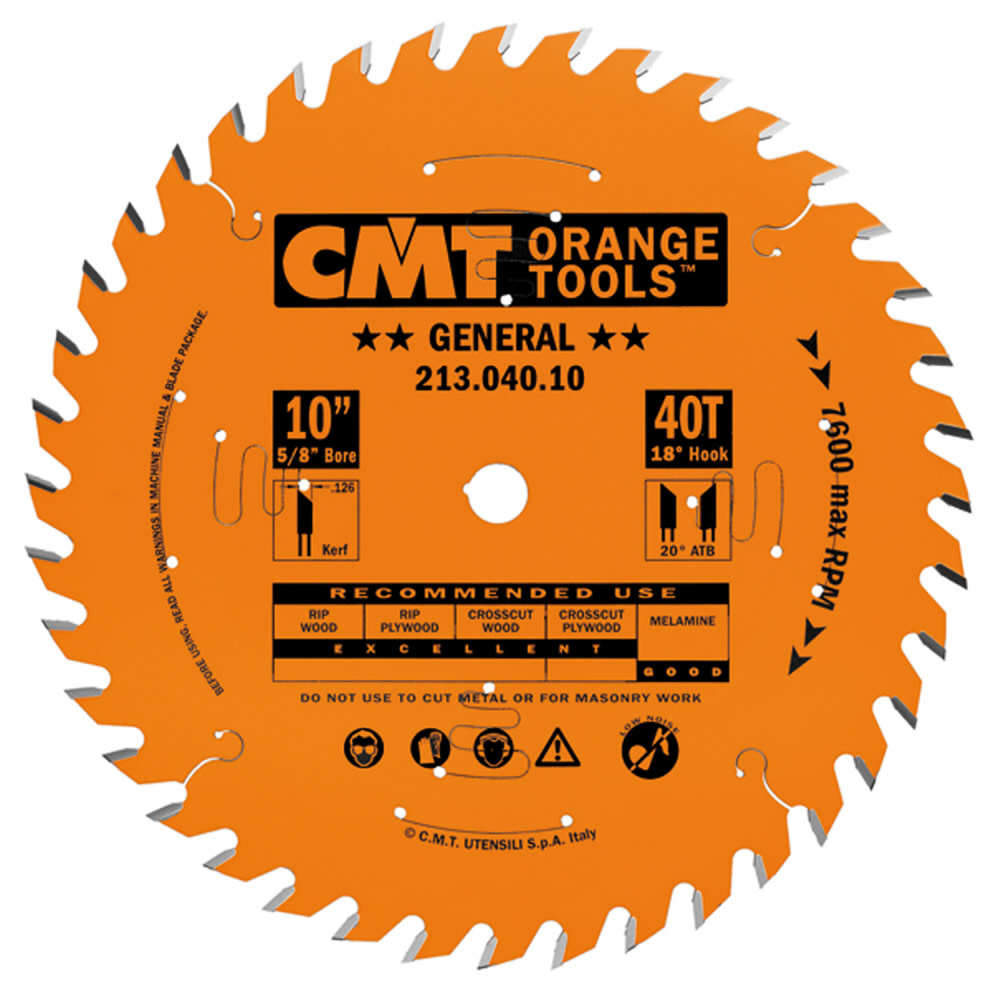 CMT 10 In x 40 x 5/8 In Industrial General Purpose Blades - Flockneti