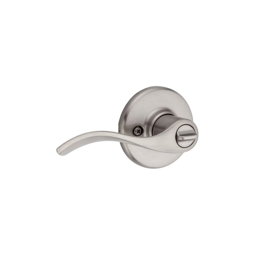 Kwikset Satin Nickel Bed/Bath Balboa Privacy Door Lever - Flockneti