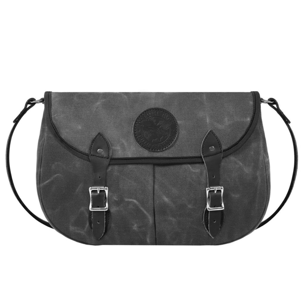 Duluth Pack 8 Liters Capacity Waxed Grey Large Double Shell Purse - Flockneti
