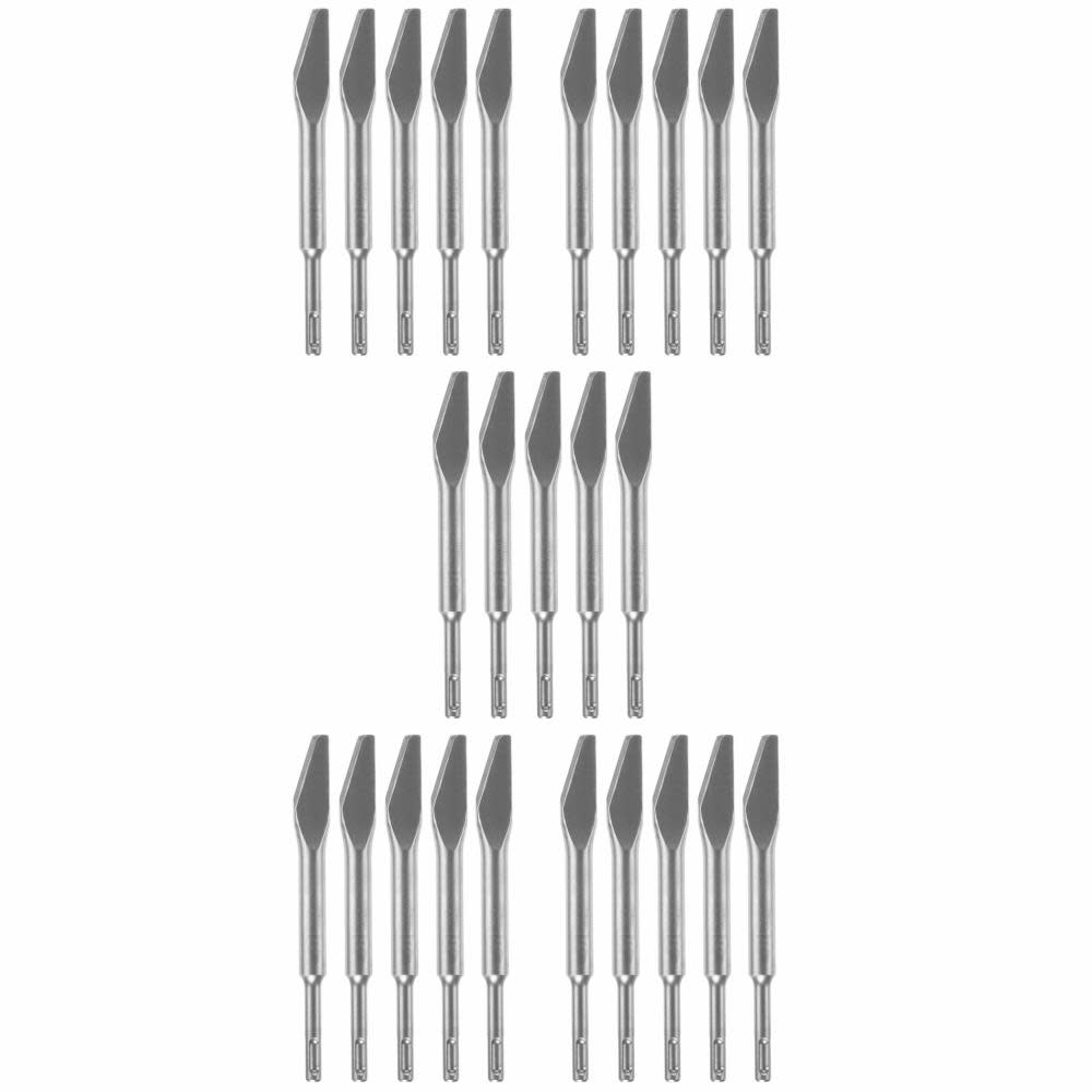 Bosch 25pc 3/8″ Mortar Knife SDS plus Bulldog Hammer Steel - Flockneti