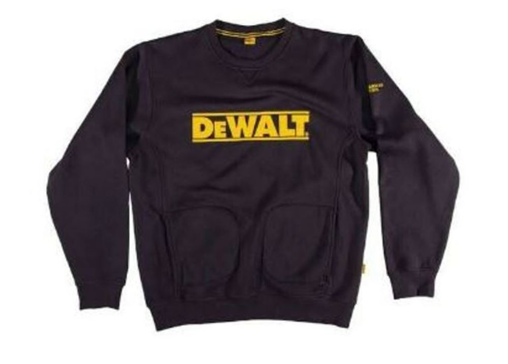 DEWALT Logo Crewneck Sweatshirt Black Large - Flockneti