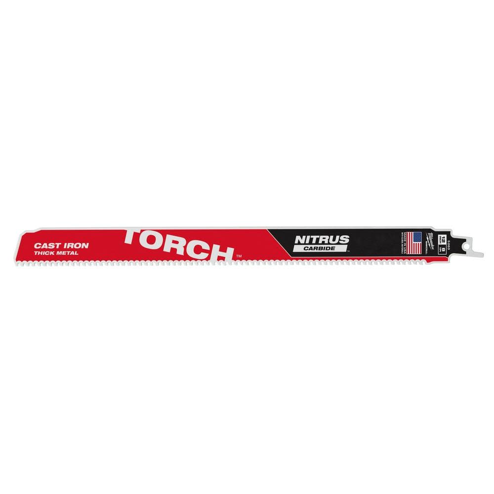 Milwaukee 12″ 7TPI The TORCH for CAST IRON with NITRUS CARBIDE 1PK - Flockneti