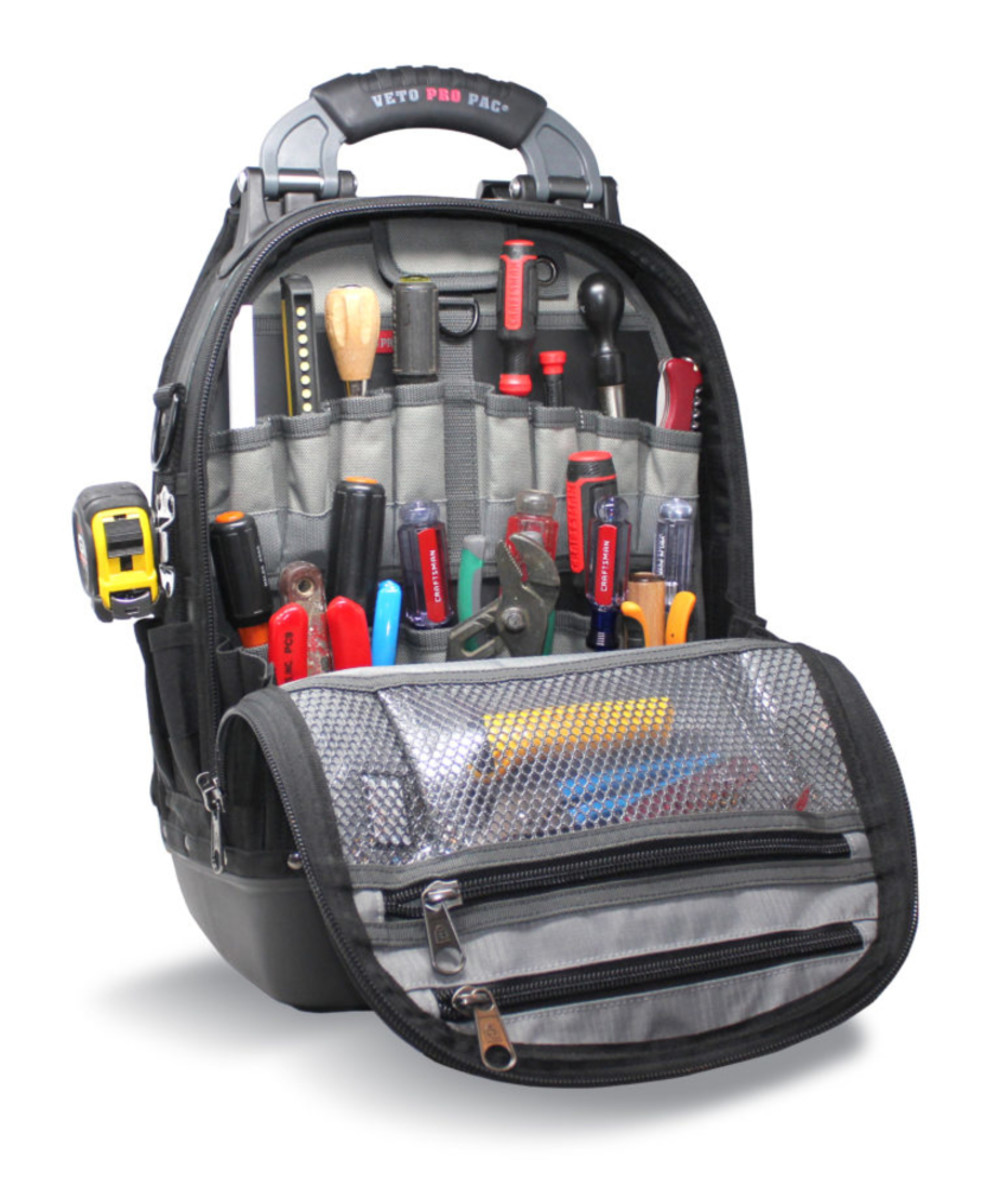 Veto Pro Pac Tech Pac Blackout Large Tool Backpack with Removable Inserts - Flockneti