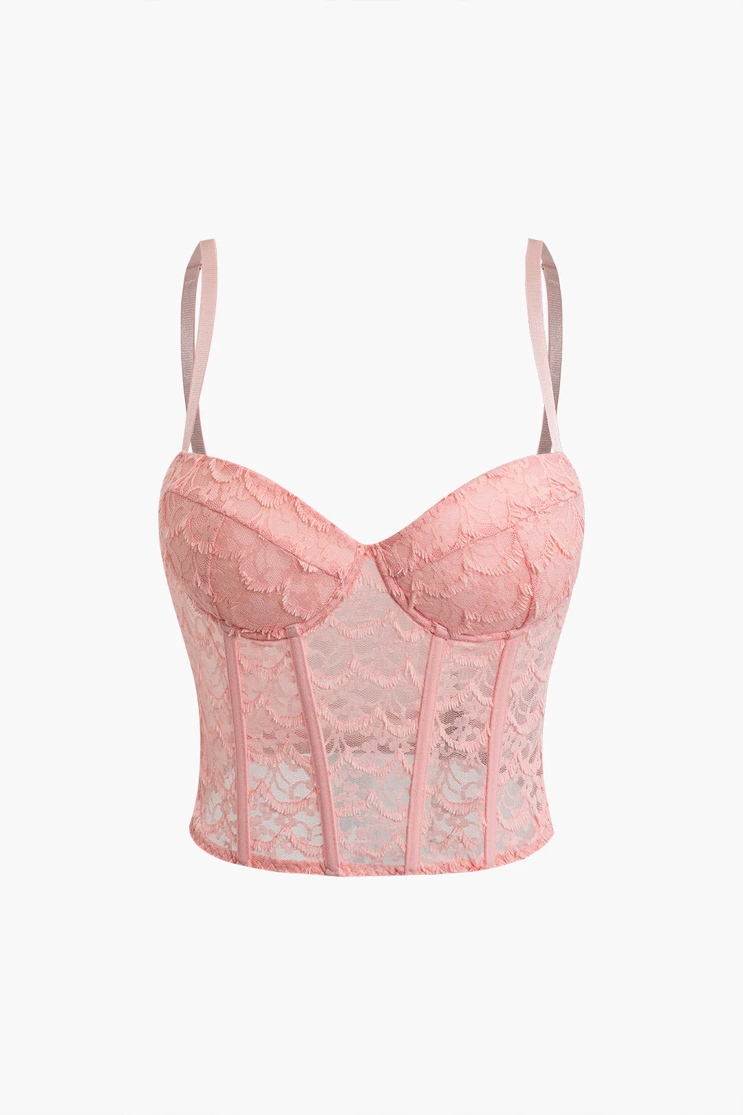 Lace Corset Waist Cami Top - Flockneti