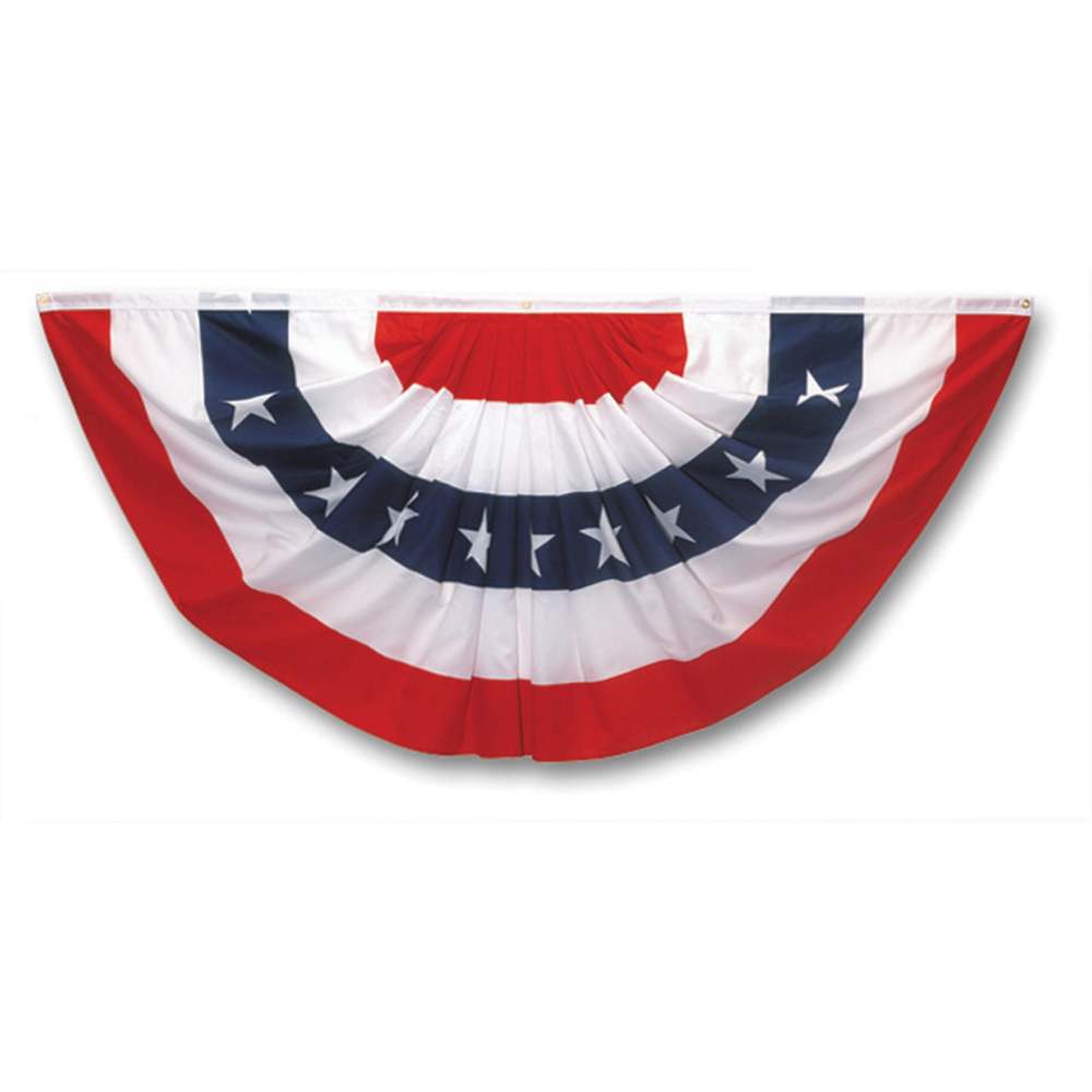 Valley Forge Flag 1.5 Ft. Width x 3 Ft. Height Printed Patriotic Mini-Fan Flag - Flockneti