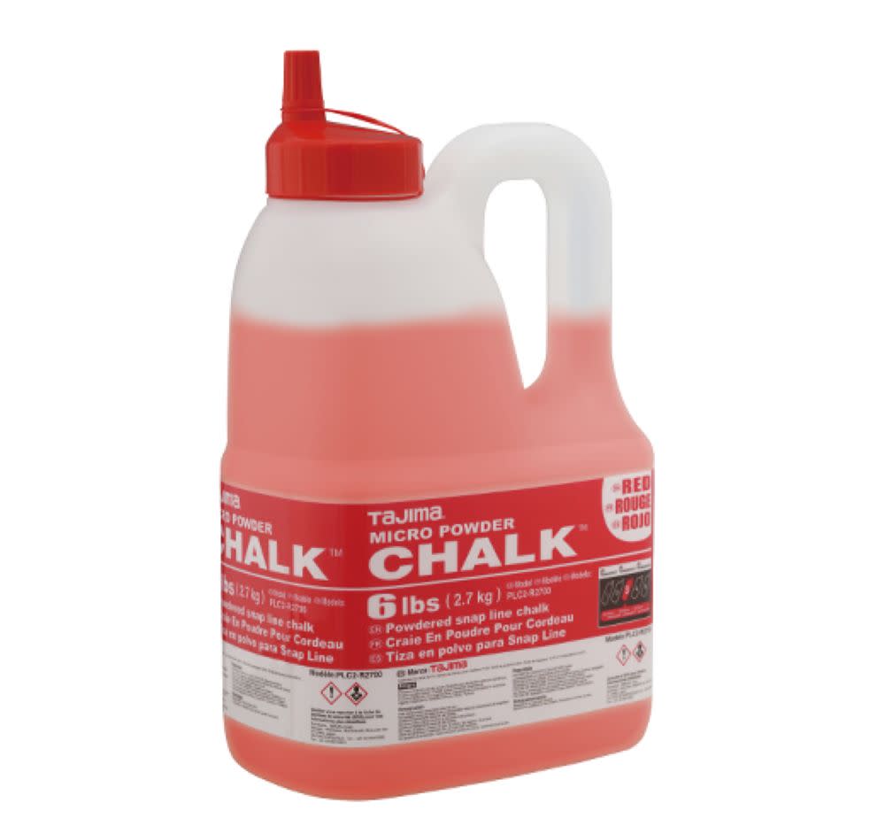 Tajima Micro Chalk Powdered Snap Line Chalk Red 6 lbs - Flockneti
