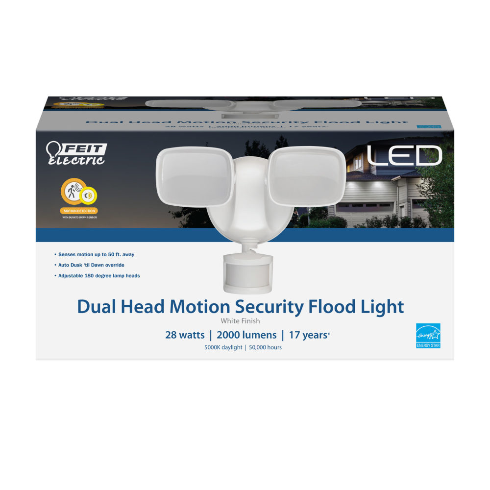 Feit Electric 9″ Motion-Sensing White LED Security Floodlight - Flockneti