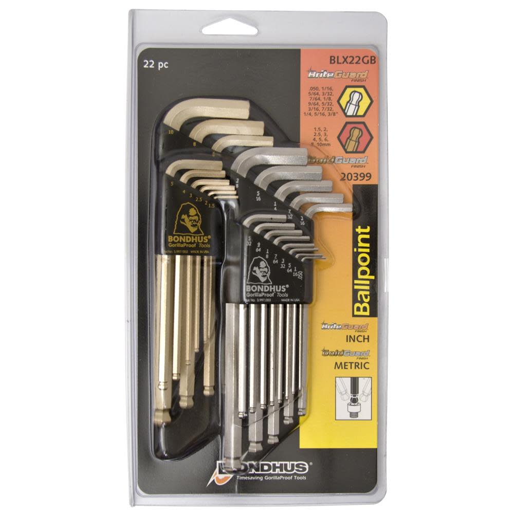 Bondhus Balldriver L-Wrench Double Pack - Flockneti