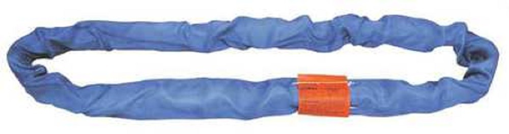 Lift-All 8 Ft. Blue Endless Tuflex Poly Roundsling - Flockneti