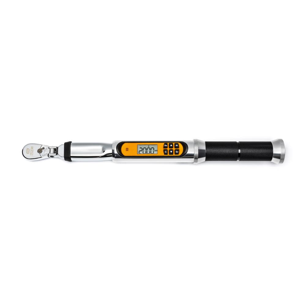 GEARWRENCH 1/4″ Drive 120XP Flex Head Electronic Torque Wrench with Angle - Flockneti