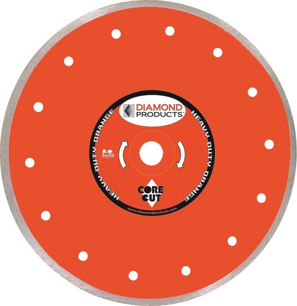 Diamond Products 5 In. x .060 x 7/8 In. Heavy Duty Orange Dry Tile Blade - Flockneti