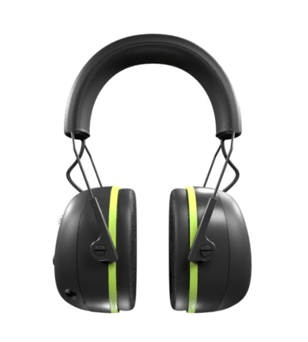 ISOtunes AIR DEFENDER Earmuff Bluetooth Black/Safety Green - Flockneti