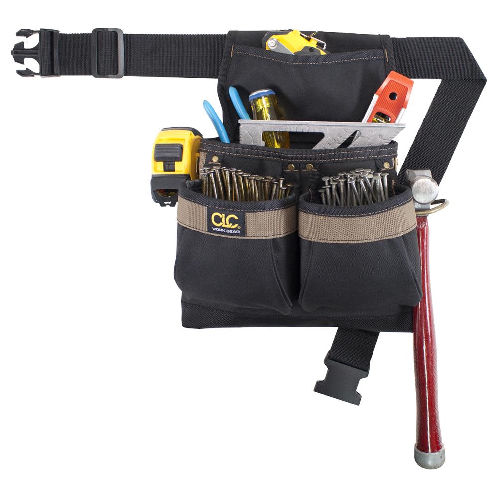 CLC 5 Pocket Drywall Bag with Removable Clip - Flockneti