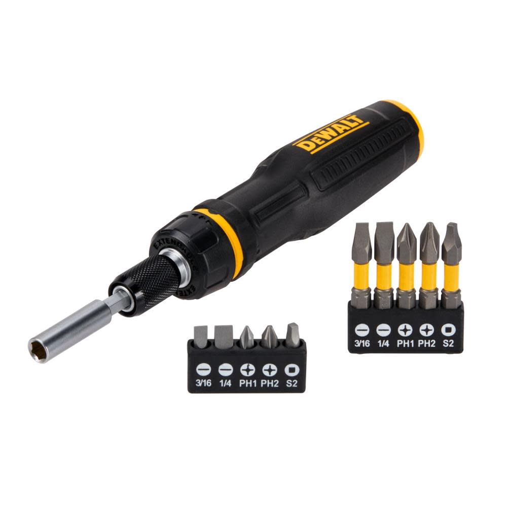 DEWALT MAXFIT Screwdriver Telescoping Multi Bit 10pc - Flockneti