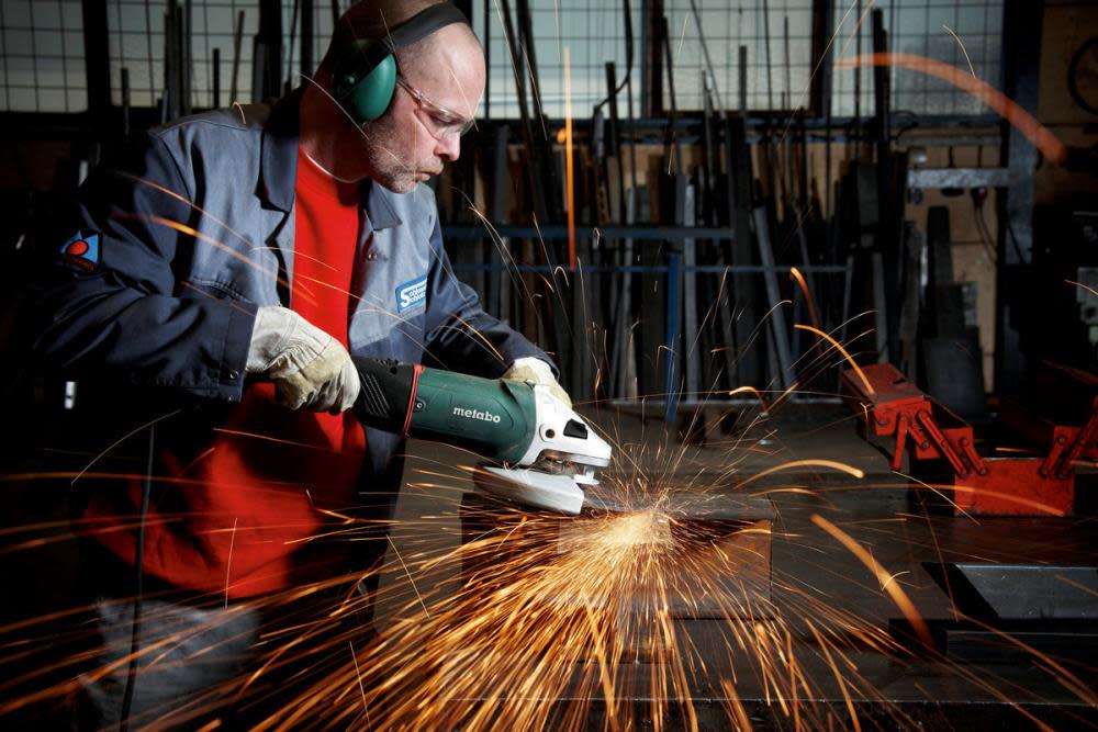 Metabo WP MVT 7″ Angle Grinder with Non Locking Switch - Flockneti