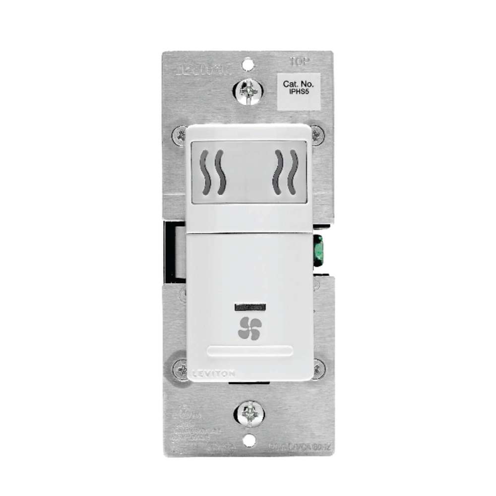 Leviton Decora Humidity Sensor/Fan Control Switch 3A 120V White - Flockneti