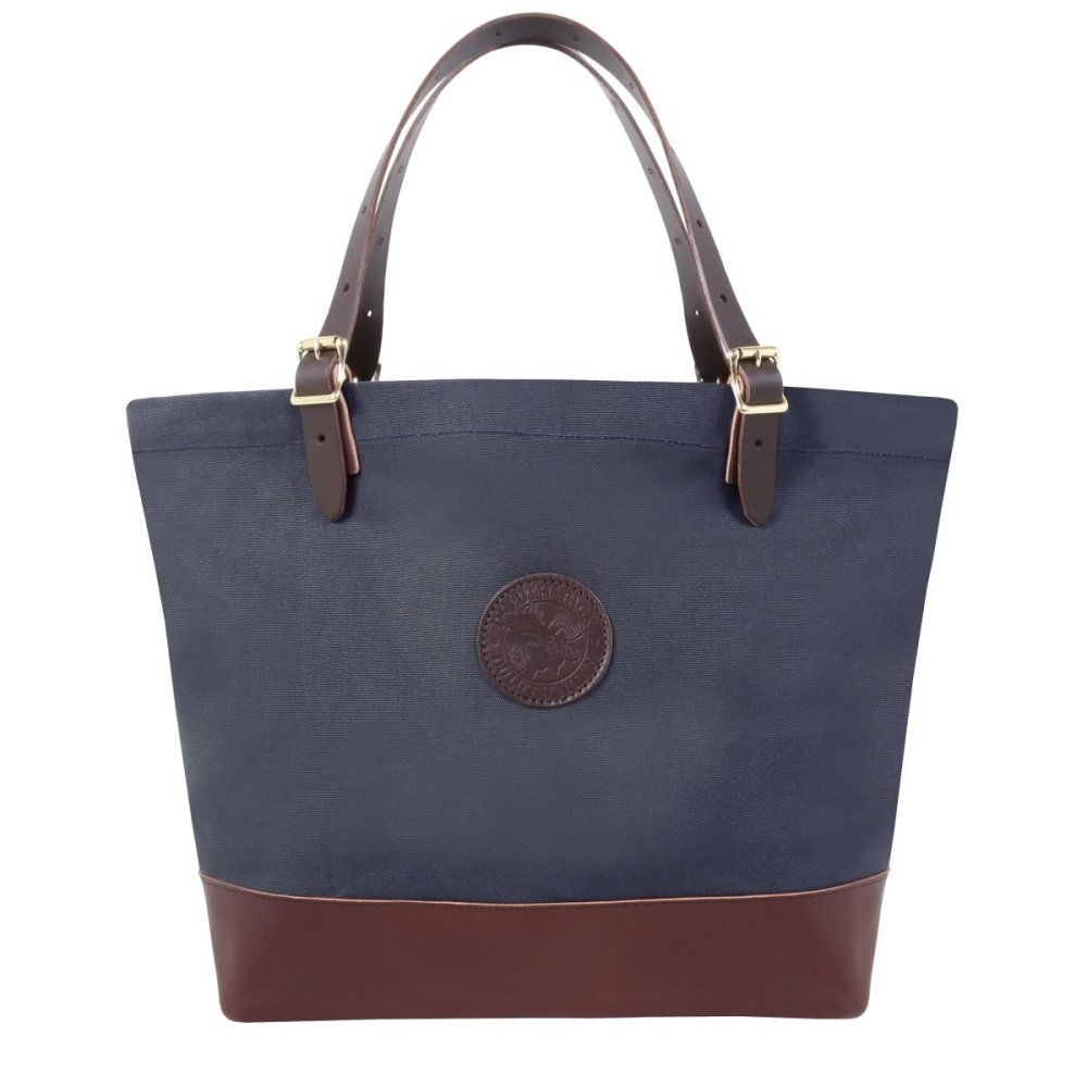 Duluth Pack 33 Liter Capacity Navy Deluxe Market Tote - Flockneti