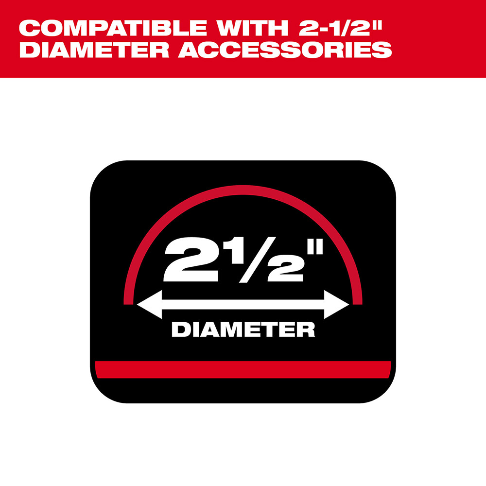 Milwaukee 2 1/2″ X 16′ Flexible Hose - Flockneti