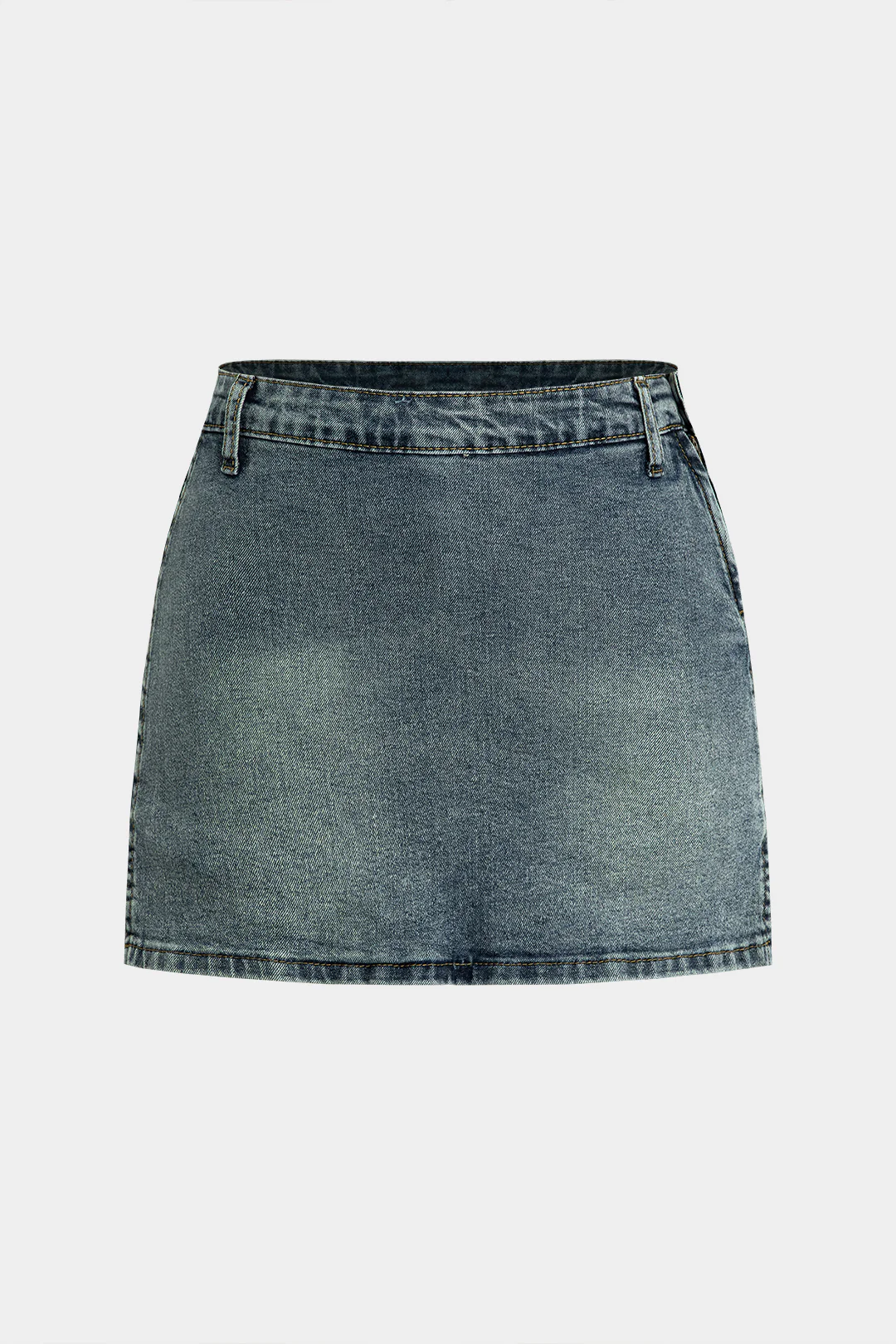 Denim High Wais Skirt - Flockneti