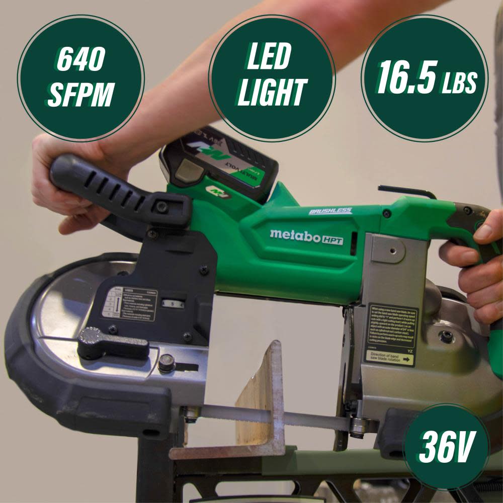 Metabo HPT 36V MultiVolt Deep Cut Band Saw - Flockneti
