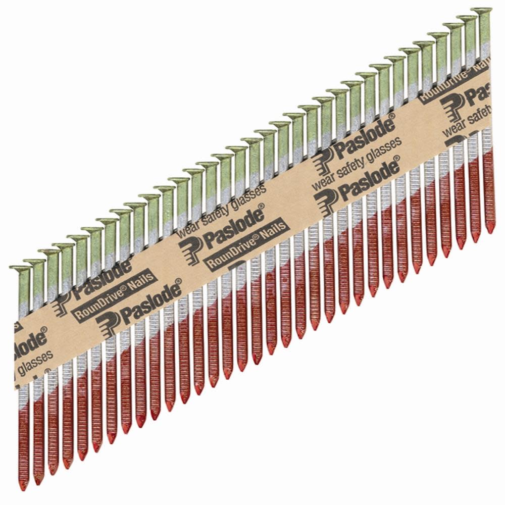 Paslode 3 In. x .120 In. Hot Dipped Galvanized Plus! Smooth Shank RounDrive Framing Nail 2000 Count - Flockneti