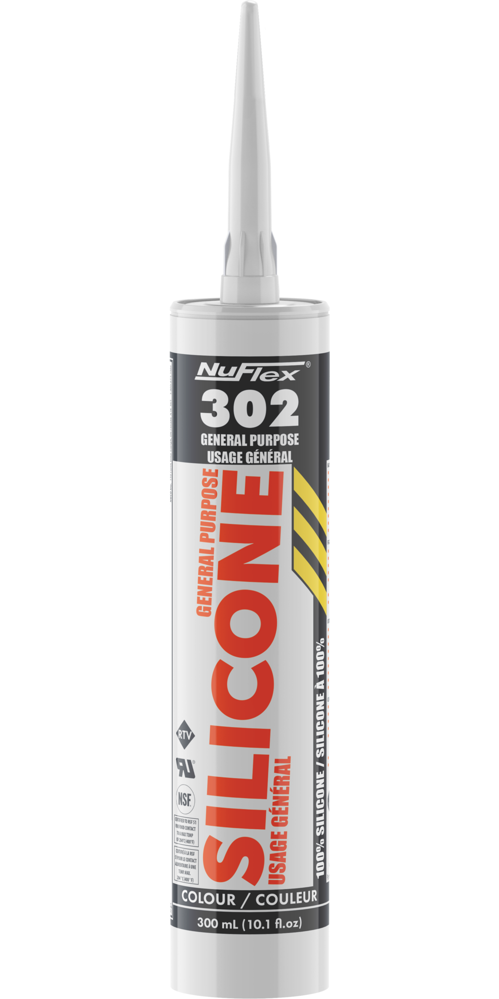 Nuflex 302 General Purpose Silicone Sealant Translucent - Flockneti