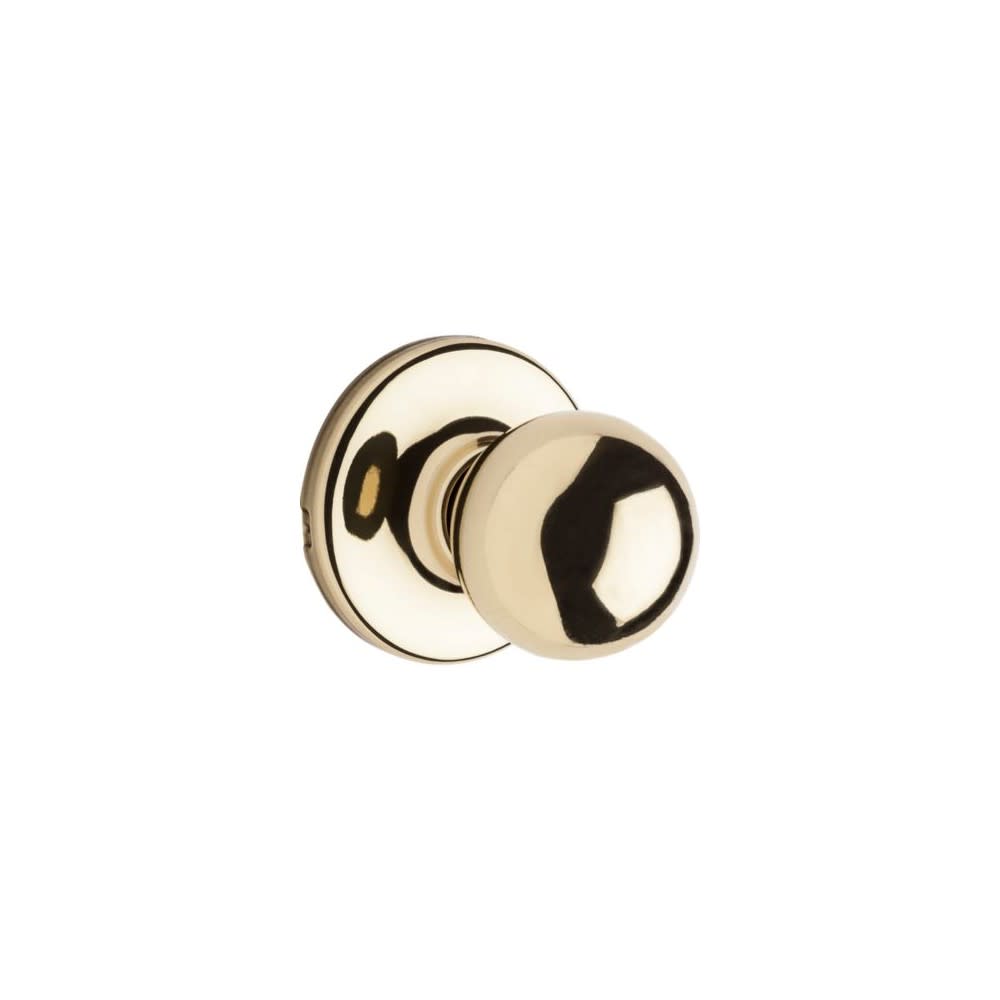 Kwikset Polo Door Knob Polished Brass Hall & Closet Passage Round - Flockneti