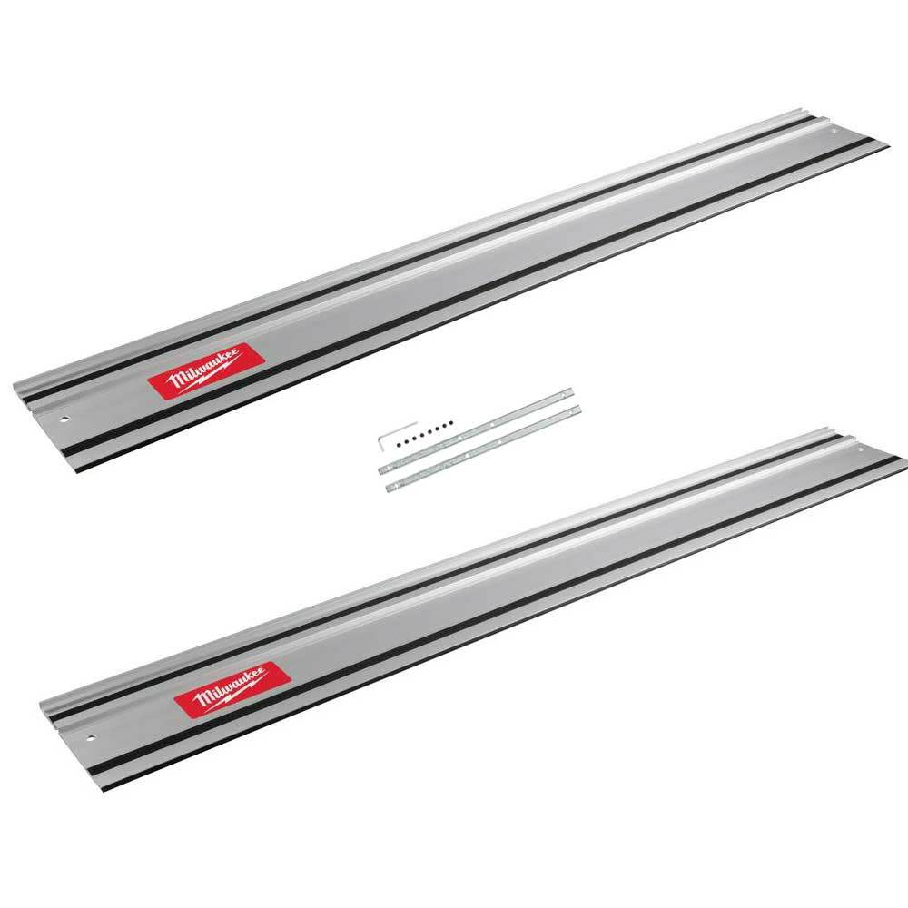 Milwaukee Track Saw 55″ Guide Rail 2pk with Rail Connector Bundle - Flockneti