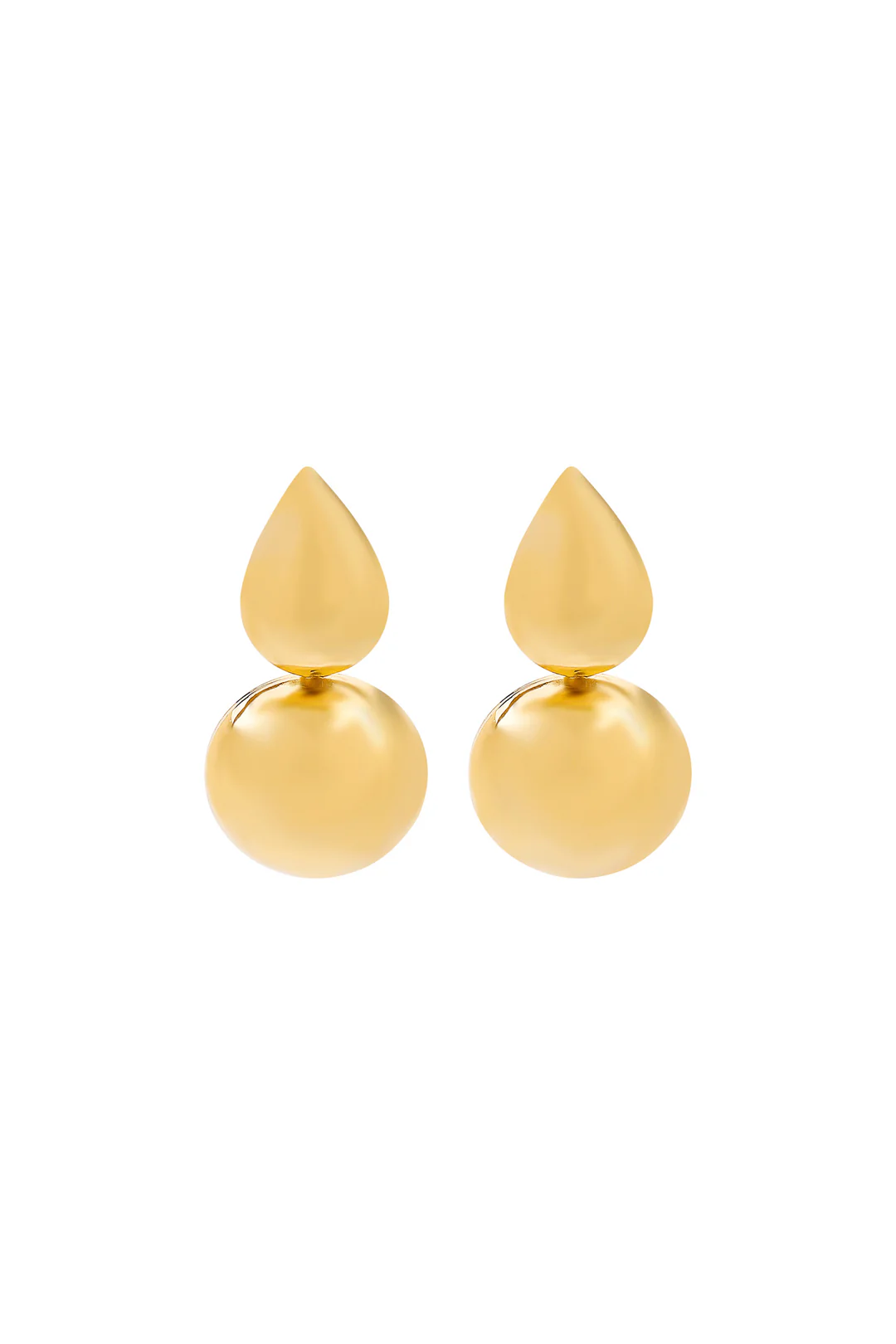 Metal Oval Geometric Earrings - Flockneti