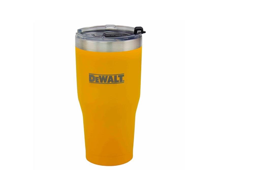 DEWALT 30 Oz. Yellow Powder Coated Tumbler - Flockneti
