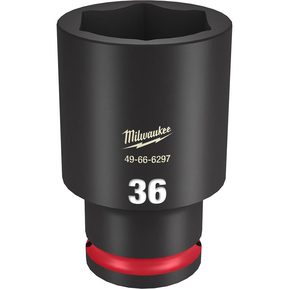 Milwaukee SHOCKWAVE Impact Duty Socket 1/2″ Drive 36MM Deep 6 Point - Flockneti