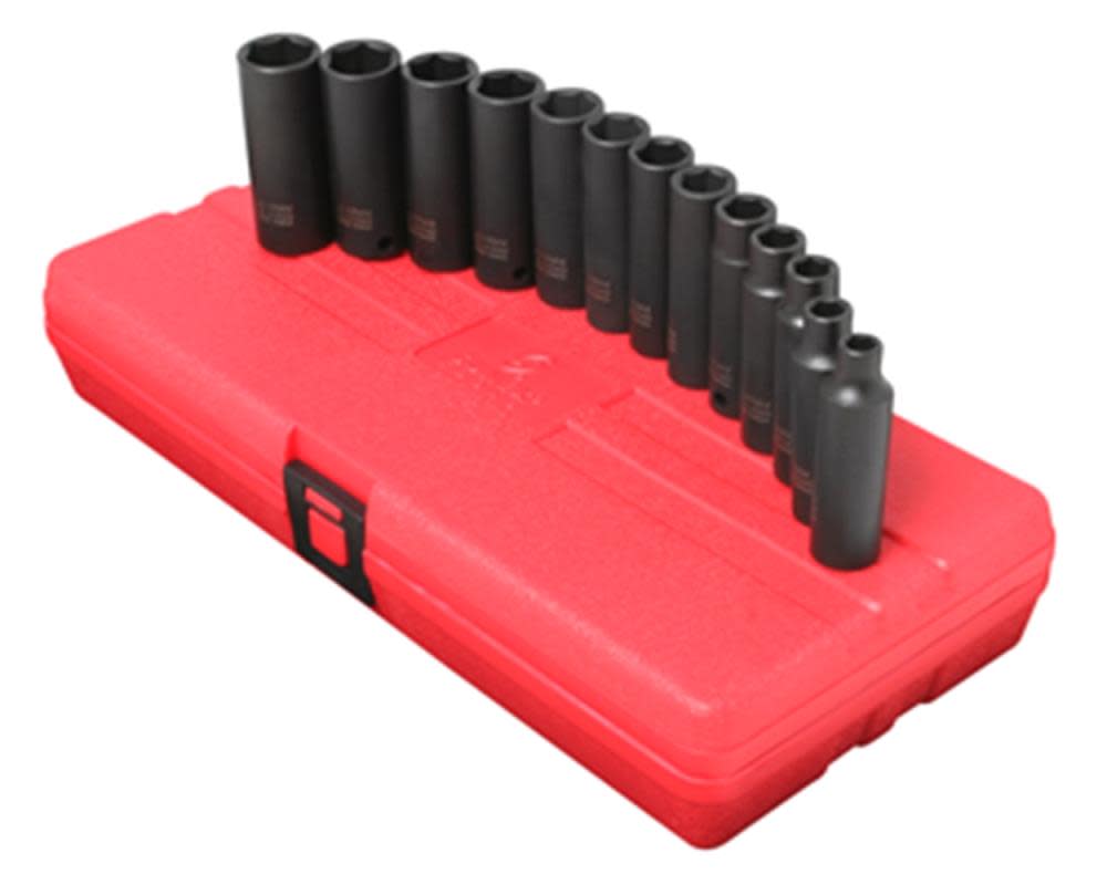 Sunex 3/8 In. Drive Metric Deep Impact Socket Set 13 pc. - Flockneti