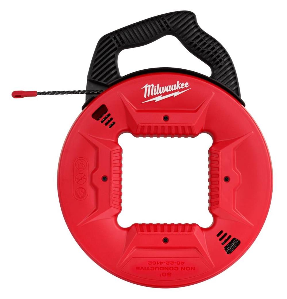 Milwaukee 50 Ft. Polyester Fish Tape with Non-Conductive Tip - Flockneti