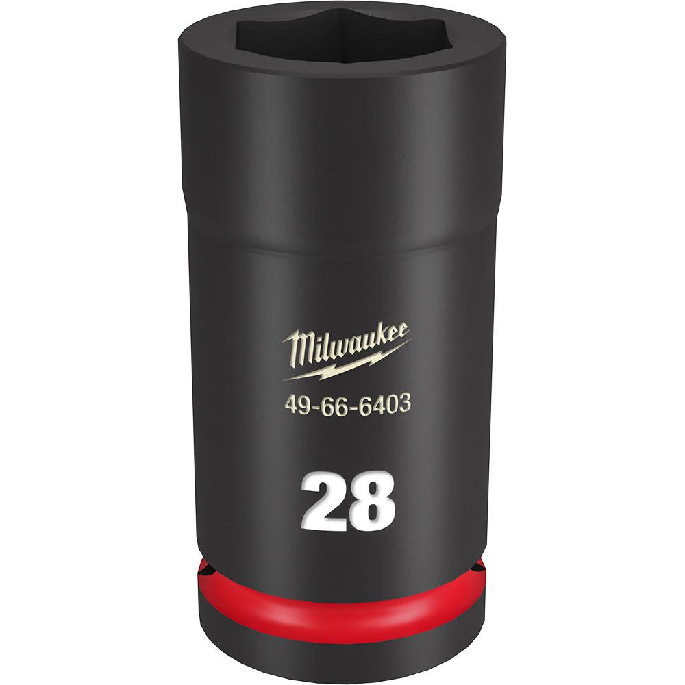 Milwaukee SHOCKWAVE Impact Duty Socket 3/4″ Drive 28MM Deep 6 Point - Flockneti