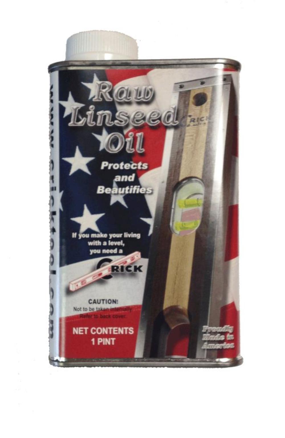Crick Tool Raw Linseed Oil Pints - Flockneti