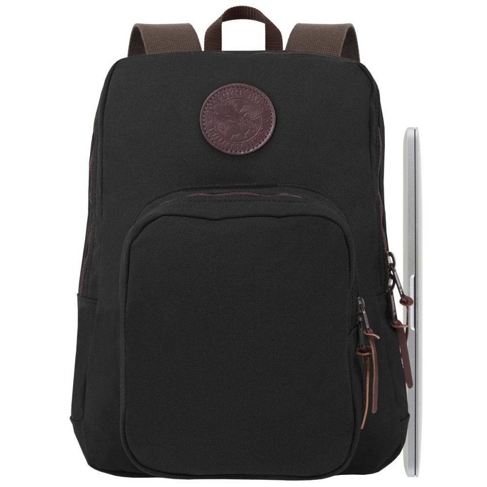 Duluth Pack 21 Liter Capacity Black Large Standard Laptop Backpack - Flockneti