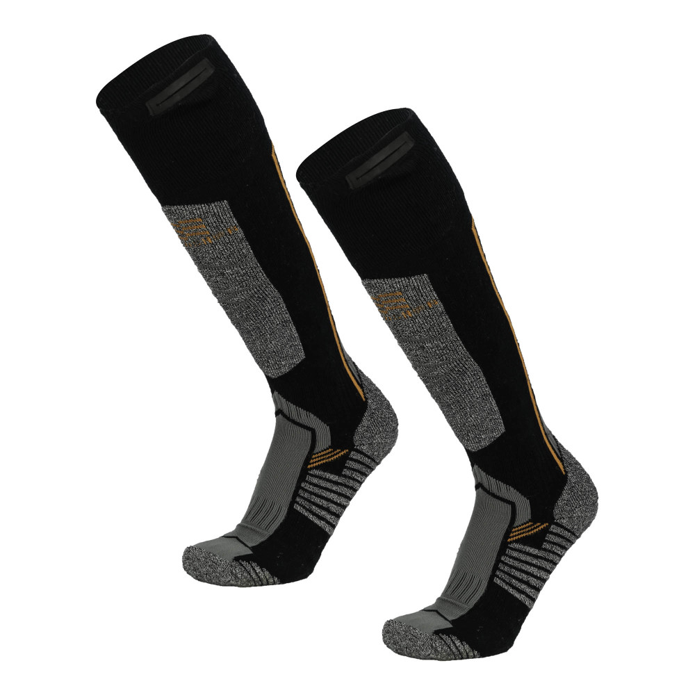 Mobile Warming Pro Compression Heated Socks Unisex Dark Gray Medium - Flockneti