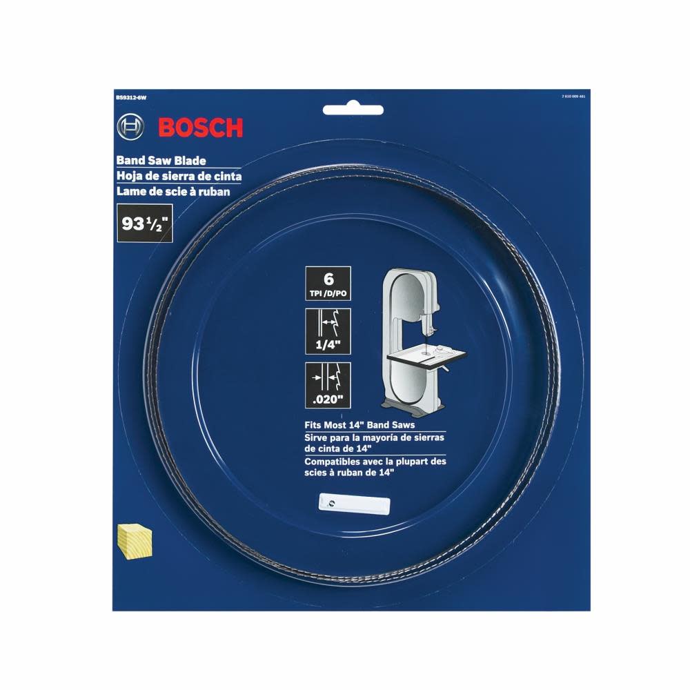 Bosch 93-1/2 In. 6 TPI General Purpose Stationary Band Saw Blade - Flockneti