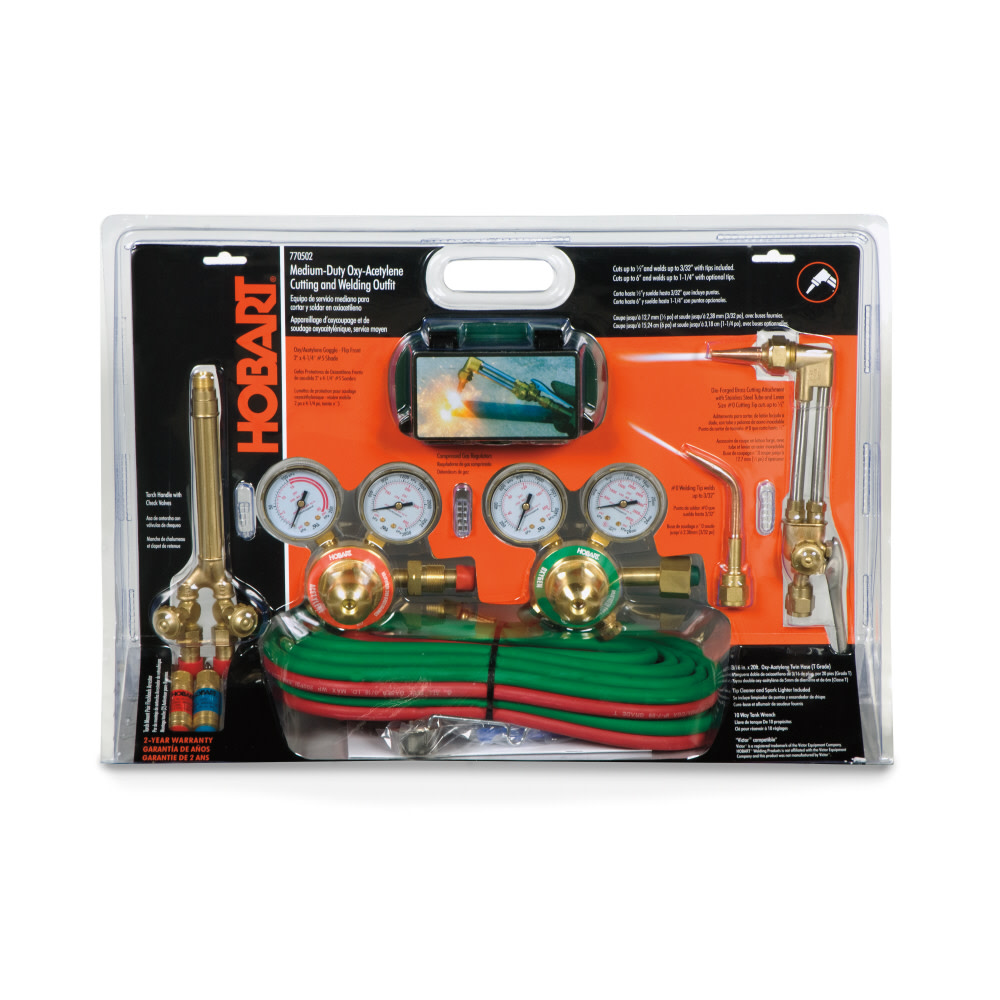 Hobart Oxy / Acetylene Medium Duty Torch Kit - Flockneti