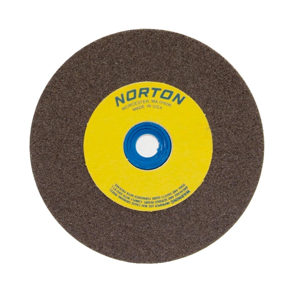 Norton 6 x 3/4 x 1 In. Gemini A/O Bench/Pedestal Whl Type 01 Straight Fine 100/120 Grit - Flockneti